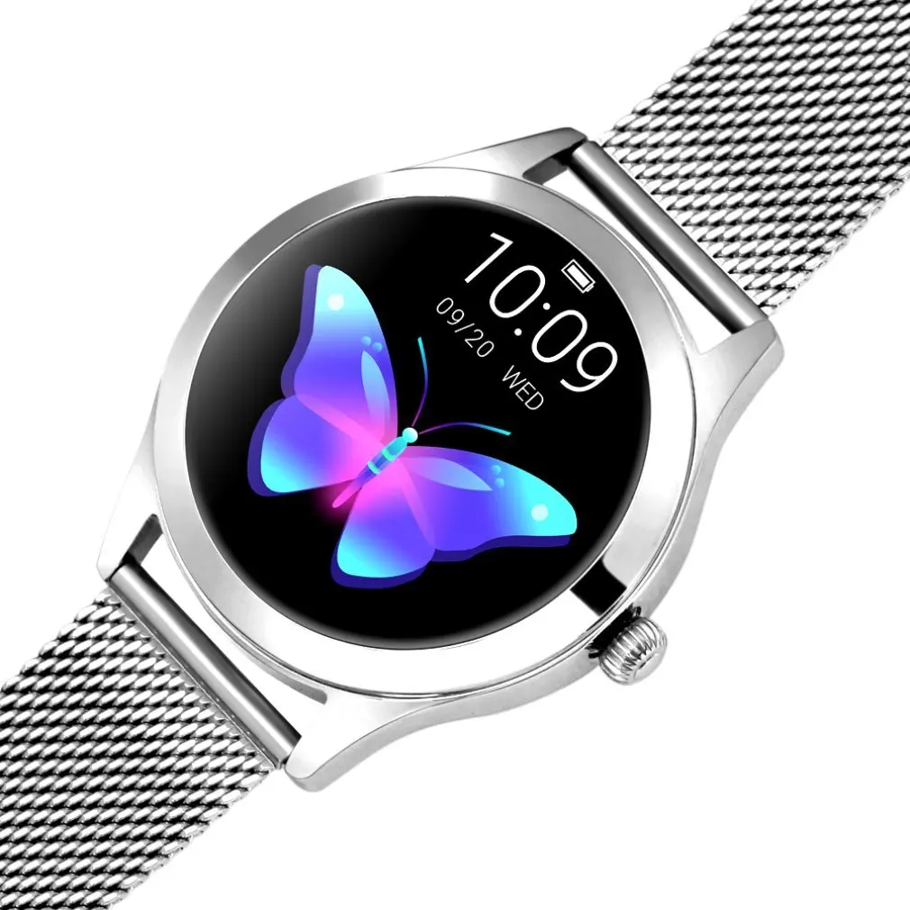 Kw10 Female Smart Watch Ladies Fashion Round