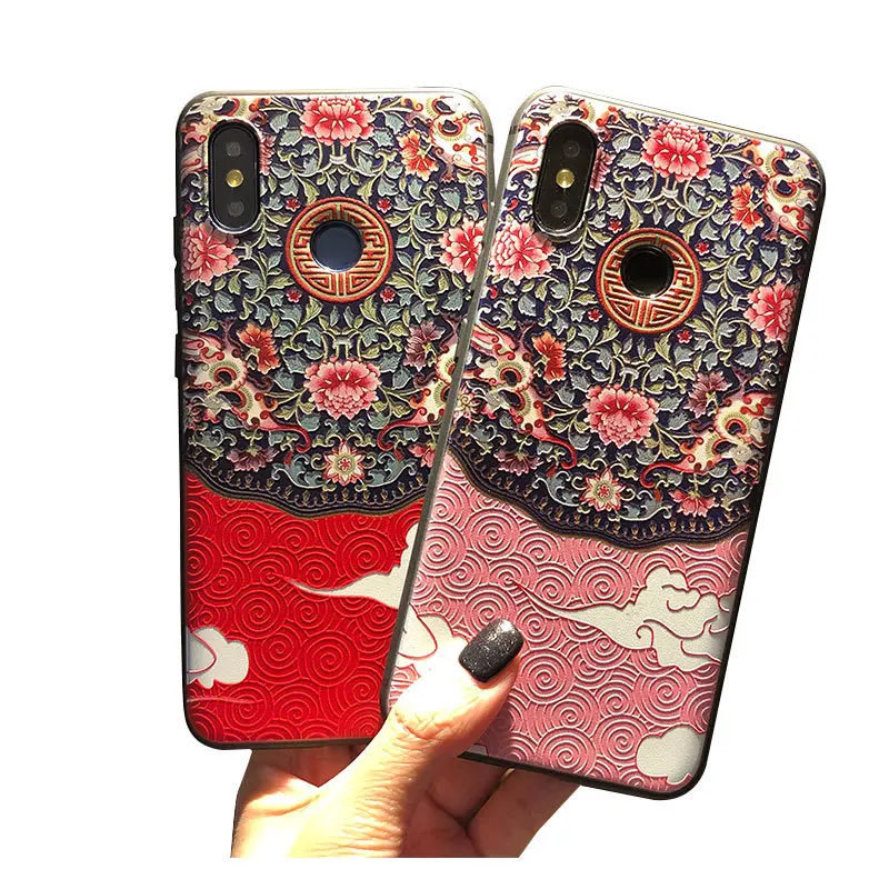 Чехол с 3D Цветочным Тиснением для Xiaomi Mi 10T 10 Ultra Pro 9 8 Lite Mix 3 2S Redmi K30 K20 Note 9S POCO X2 мягкий