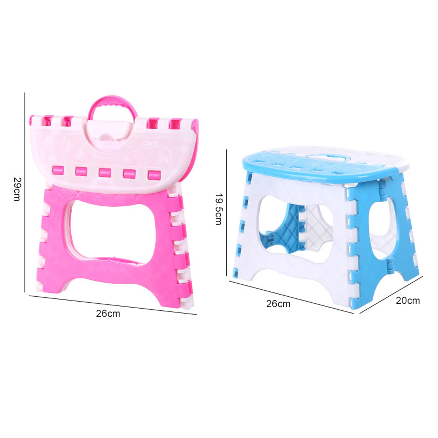 

Children's Stools Plastic Multi Purpose Folding Stool Home Shoe Bench Living Room Small Seat Outdoor Portable Storage Camp Stool