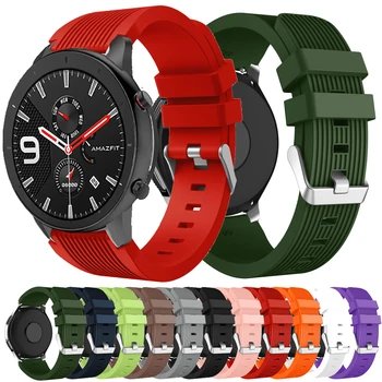 

Wrist Strap for Huami Amazfit GTR 47MM Silicone Watch Bands for Samsung Galaxy 46mm Replacement Bracelet Band Smart Accessories