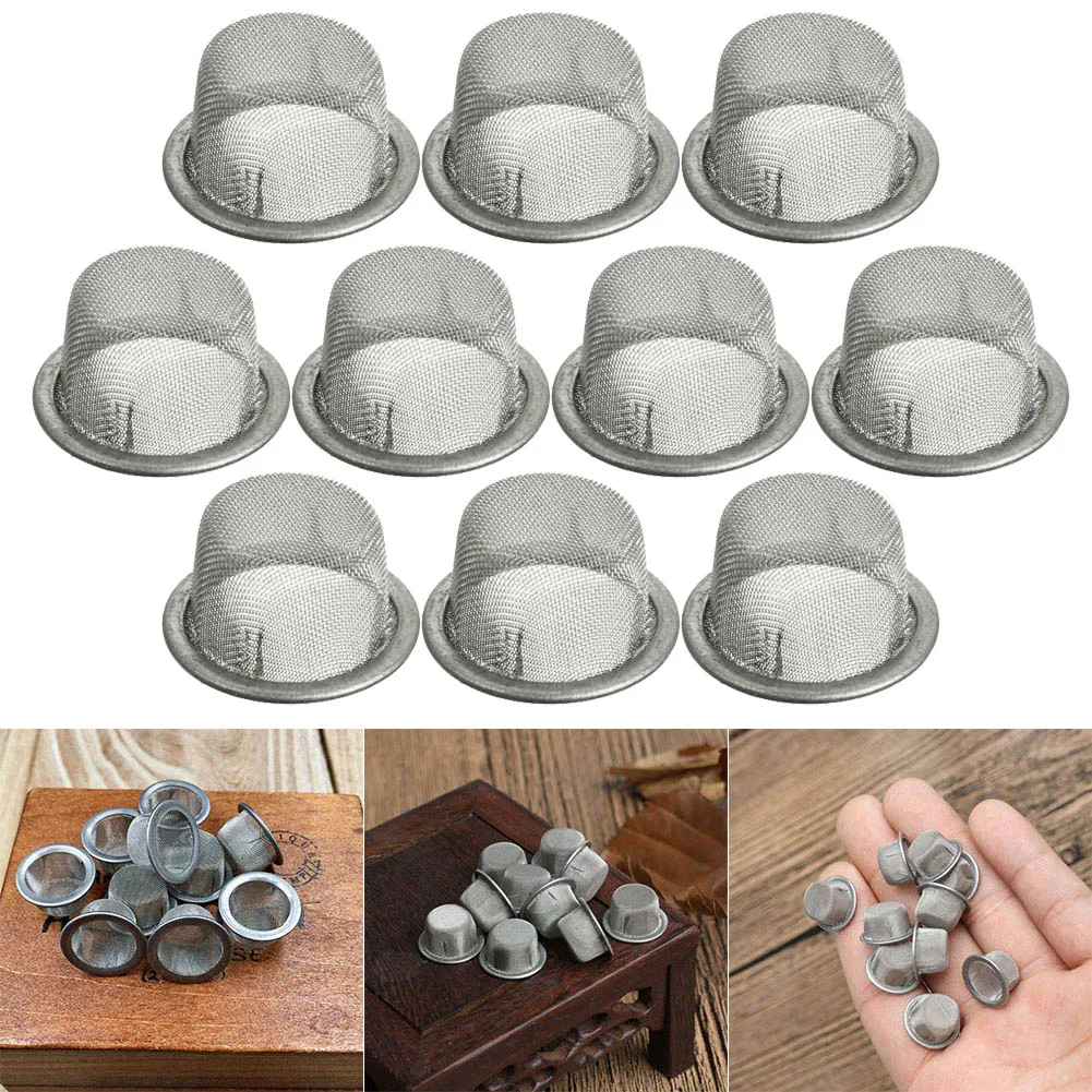 

10Pcs 12mm Tobacco Smoking Pipe Stainless Steel Dome Filter Screen Mesh L99