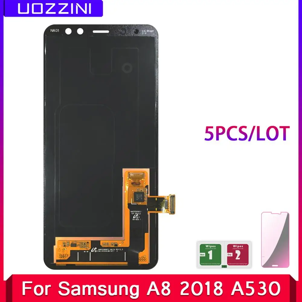 5 шт./Лот Новый ЖК-дисплей для Samsung Galaxy A8 2018 A530 A530F A530DS A530N SM-A530N сенсорный экран