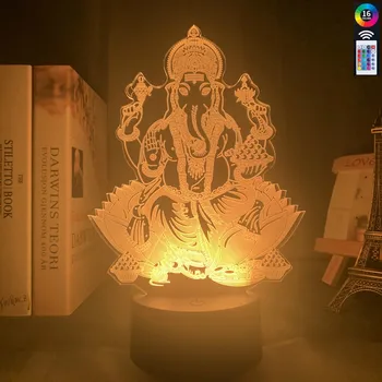 

3D Acrylic Led Night Light Lamp for Home Decoration Led Touch Sensor 7-16 Colors Changing Nightlight Religious Table Lamp