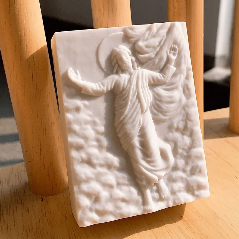 Bible handmade soap silicone mold eve stole forbidden fruit aromatherapy plaster mold candle Christ Eve, virgin Mary son