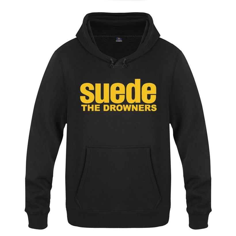 THE DROWNERS SUEDE Rock Band толстовки мужские мужские с капюшоном флисовый пуловер толстовки - Цвет: HEY HUAT