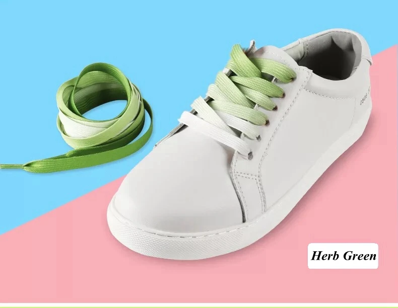 1 пара, Модные Цветные шнурки для обуви, яркие градиентные шнурки для ботинок, шелковые парусиновые кроссовки, шнурки, радужные шнурки, BC-2