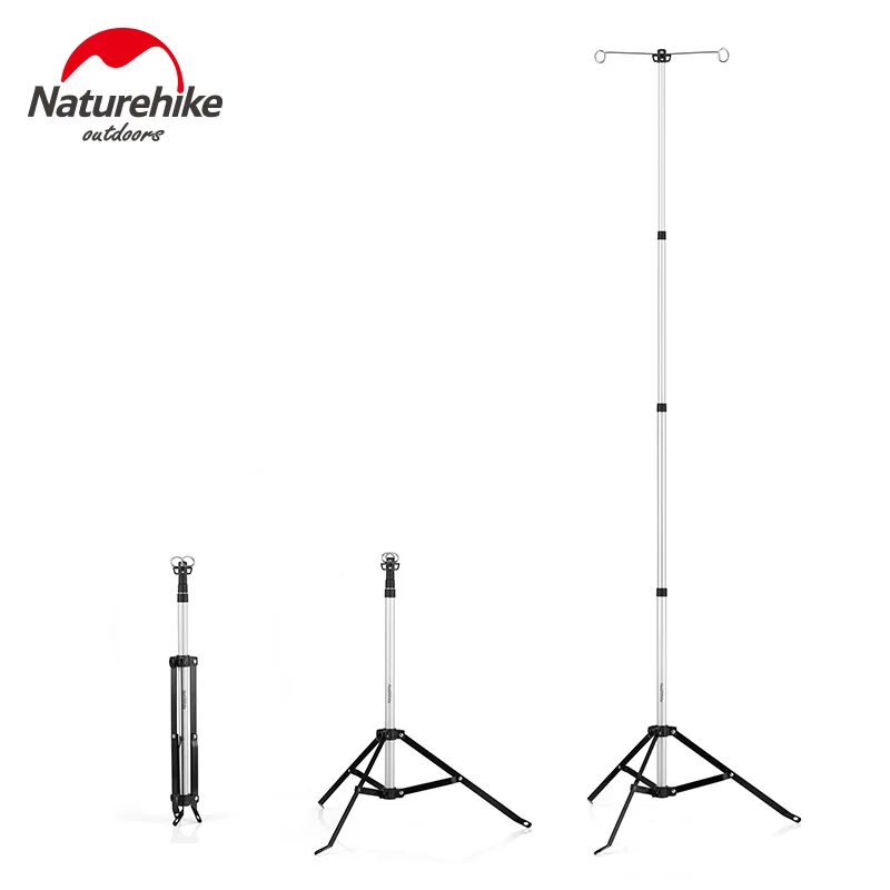  Naturehike Aluminum Alloy Lamp Holder Portable Adjustable Light Stand Hiking Camping Travel Accesso