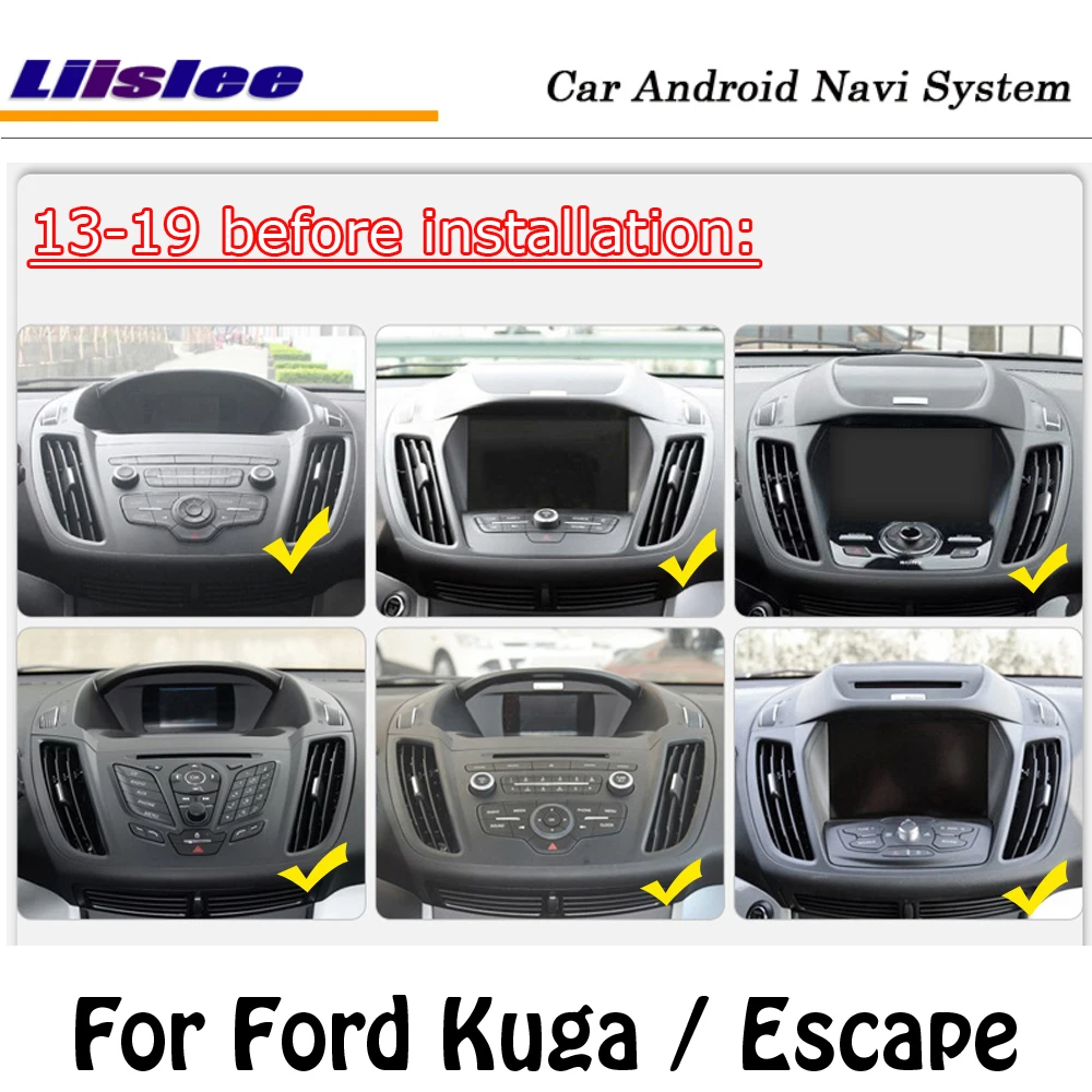 Liislee 10,4 дюймов Android для Ford Kuga/Escape 2013~ стерео Tesla экран Carplay gps Navi карта навигация Мультимедиа