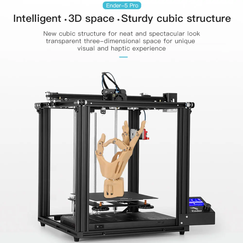 Creality Ender 5 Pro 3d принтер обновление V1.15 Бесшумная материнская плата с металлической рамкой экструдера использование Козерога Боуден PTFE