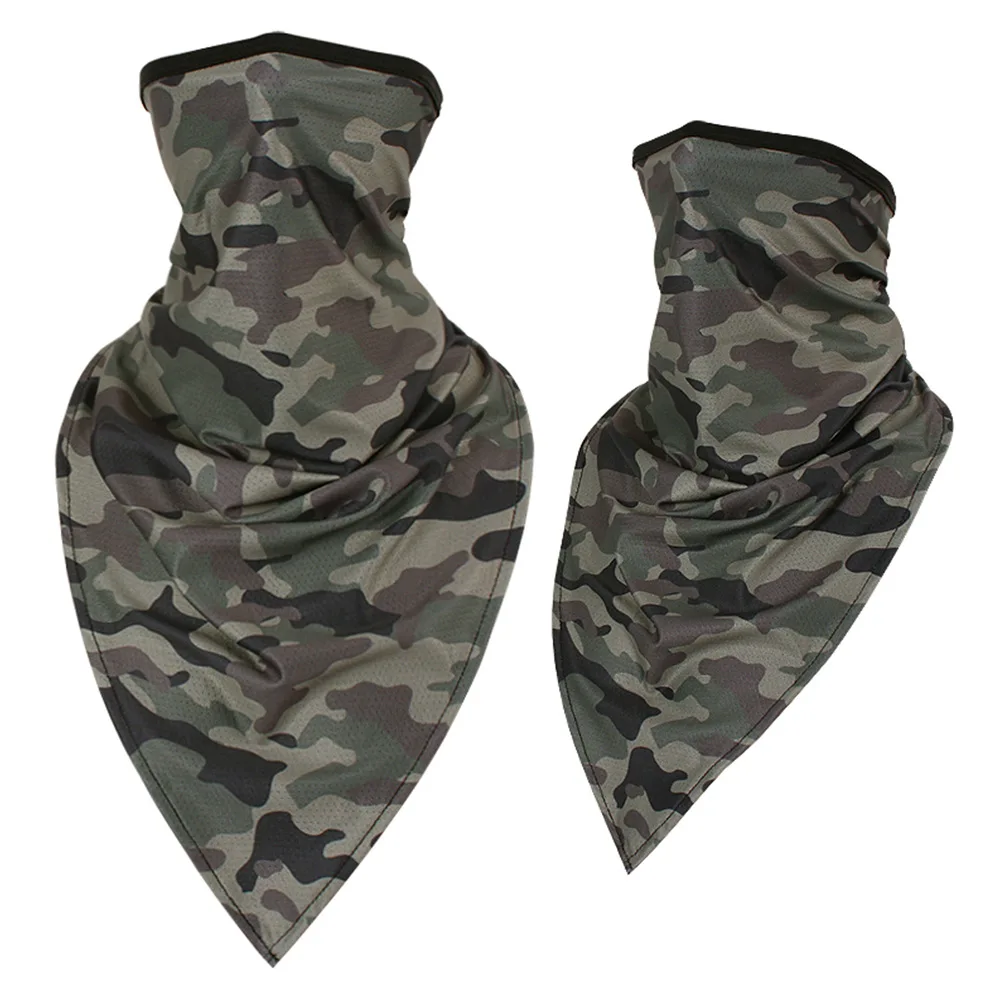 Windproof Tactical Ski Camo Triangle Scarf Sports Bandana Face Mask Fishing Cycling Running Neck Gaiter Cover Headband Men Girl - Цвет: 07