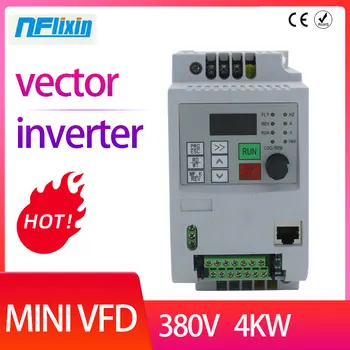 

mini Frequency Converter 0.75kw 1.5kw 2.2kw 4kw 380V 3 Phase Input VFD Frequency Inverter VFD