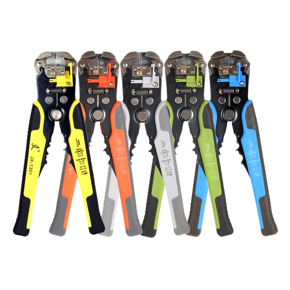 

JX1301 Cable Wire Stripper Cutter Crimper Automatic Multifunctional Stripping Tools Crimping Pliers Terminal 0.2-6.0mm hand tool