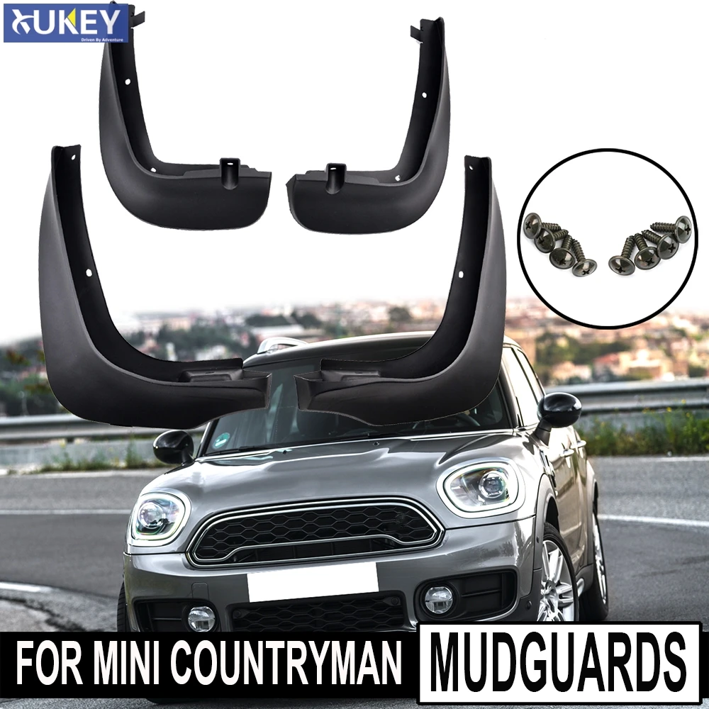 

Set Molded Car Mud Flaps For Mini Countryman 2 F60 2017 2018 2019 2020 Mudflaps Splash Guards Mud Flap Mudguards Fender Styling