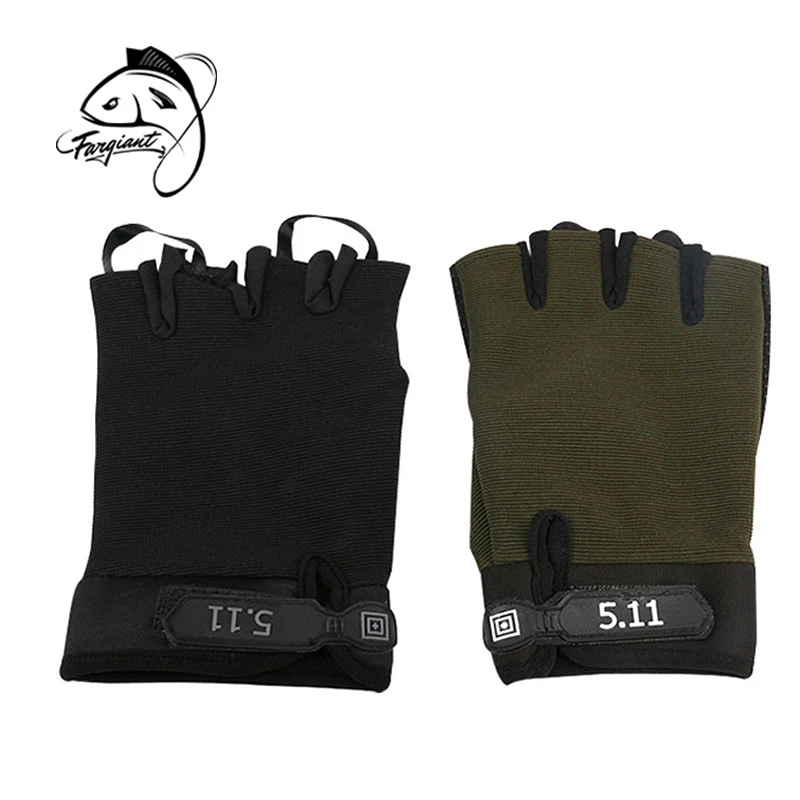 

Fargiant 1 Pair Half Finger Breathable Fishing Gloves Non-Slip Outdoor Sports Gloves Fishing Tool Accessory