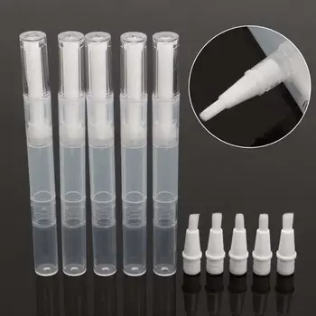 

2/5Pcs 3ml Empty Twist Pen With Brush Cosmetic Container Lip Gloss Eyelash Growth Liquid Tube Hot Sale High Quality
