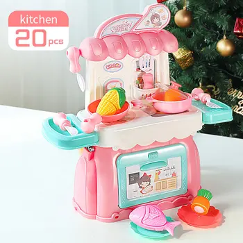 

Pretend Play Toy Children's Simulated Kitchen Make-up Medical Tool Table Set Early Educational Role Play House Game Kids Gift
