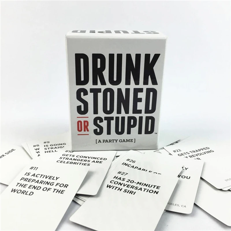 Drunk Stoned or Stupid Drinking Card Games with Expansion Edition Teenager Adult Party Drinking
