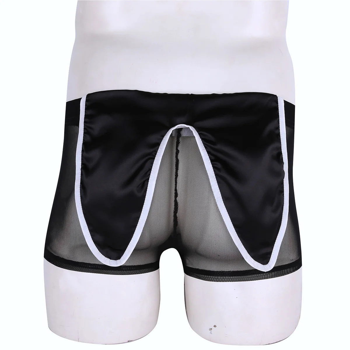 Men lingerie set Waiters Role Play Sexy Gay Men Lingerie Set Adult Dancer Costume Bowknot Collar Cuffs with Mesh Briefs Back Rabbit Ear Underwear