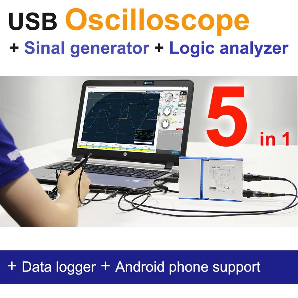 Loto Usb/pc Oscilloscope Osc482, 50ms/s, Bw20mhz, 2channel