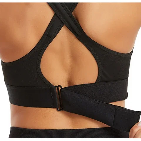 Womens Sports Bras Gathered Without Steel Ring Adjustable Belt Zipper Yoga  Running Vest Shockproof Underwear Gym Brale Up Bras - AliExpress