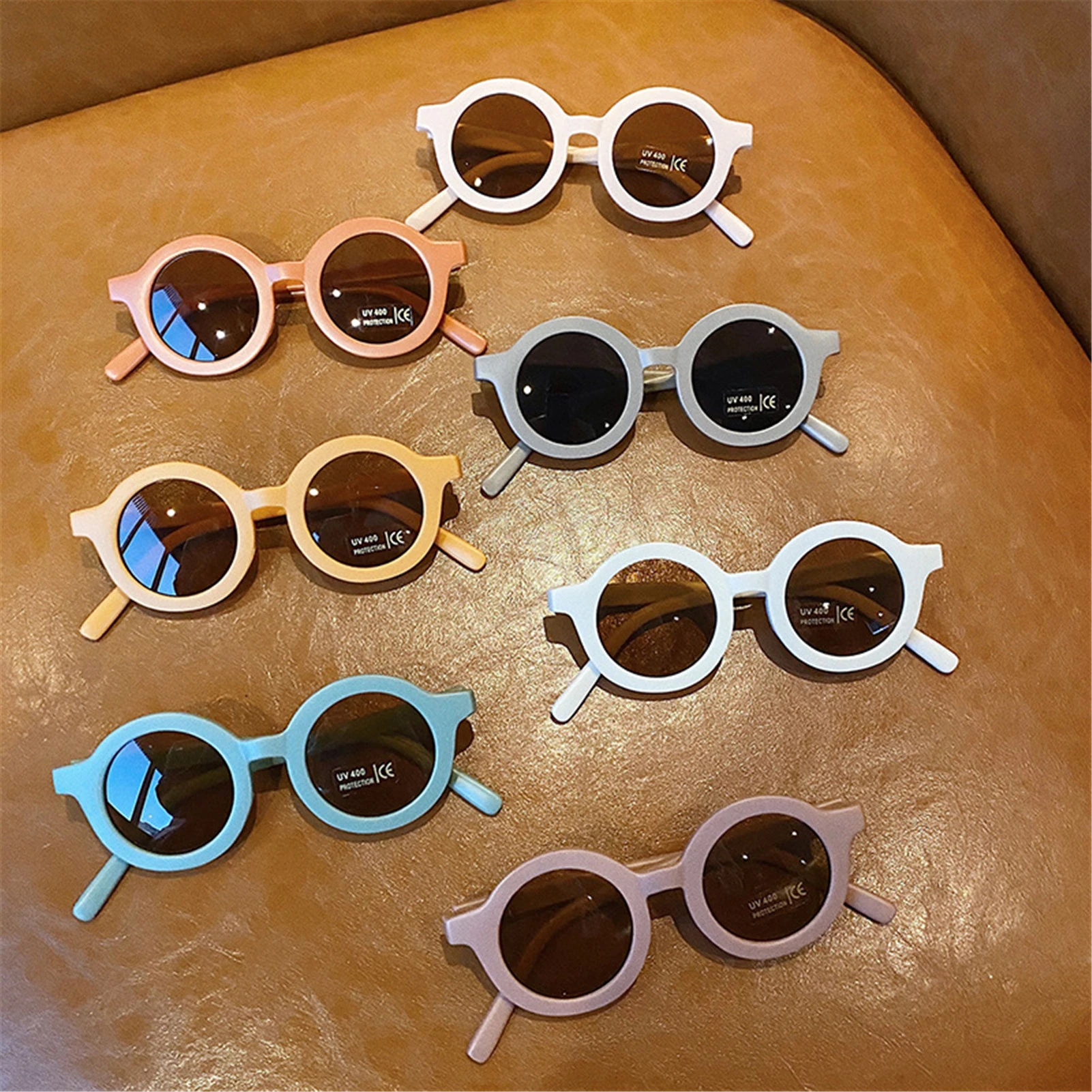 Lunettes De Soleil Pour Petit Visage Lunettes de soleil coréennes pour enfants, rétro, monture ronde solide, petit  visage, anti UV | AliExpress