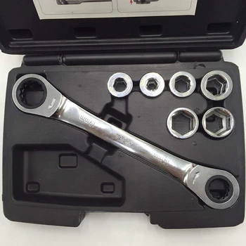 

10pcs Double-end One-way Spanner Wrench Hand Tools Combination Ratchet Wrench Set Home Tools Auto Repair Hand Tool Kit