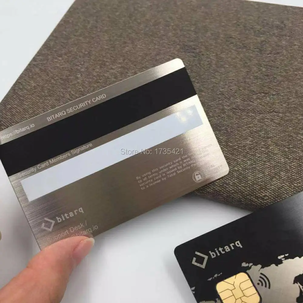 Бесконтактный смарт-контакт Rfid черный стальной Металл Sle4442 чип-карта