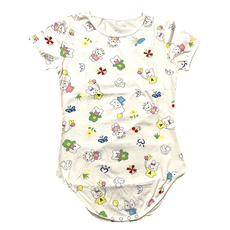 Dinsaur Cotton Adult Onesie Pajamas Romper Adult Baby Jumpsuit Diaper Lover and Sissy Baby Onesie
