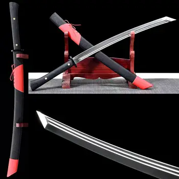 

HandMade Chinese KungFu Dao Sword Sharp High Manganese Steel Outdoors Battle Knife Saber
