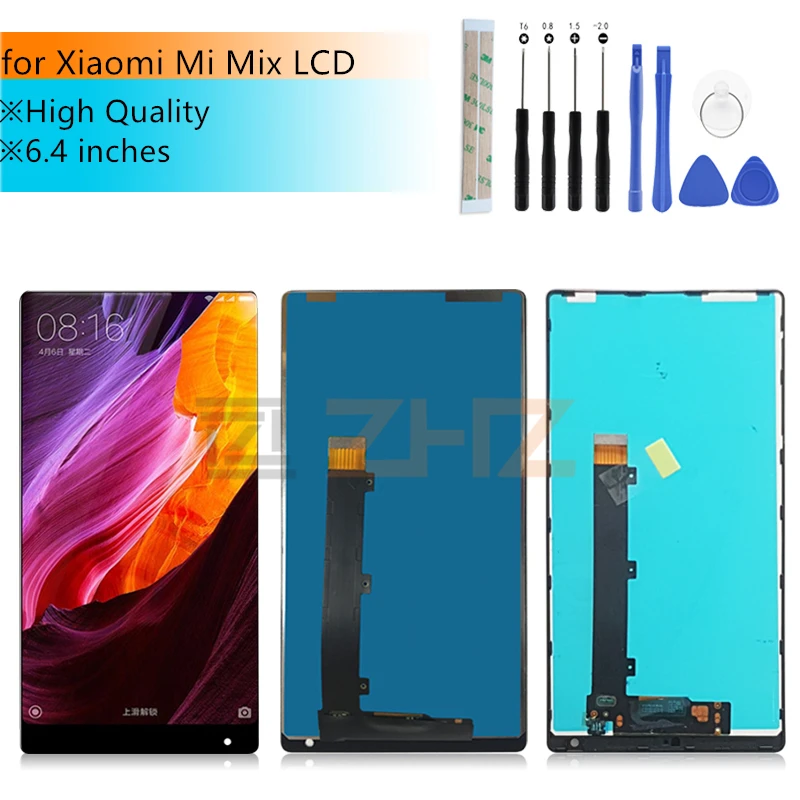 Цена Для Xiaomi mi x ЖК дисплей для Xiaomi mi x сенсорный экран сменный дигитайзер в сборе с рамкой запасные части 6,4