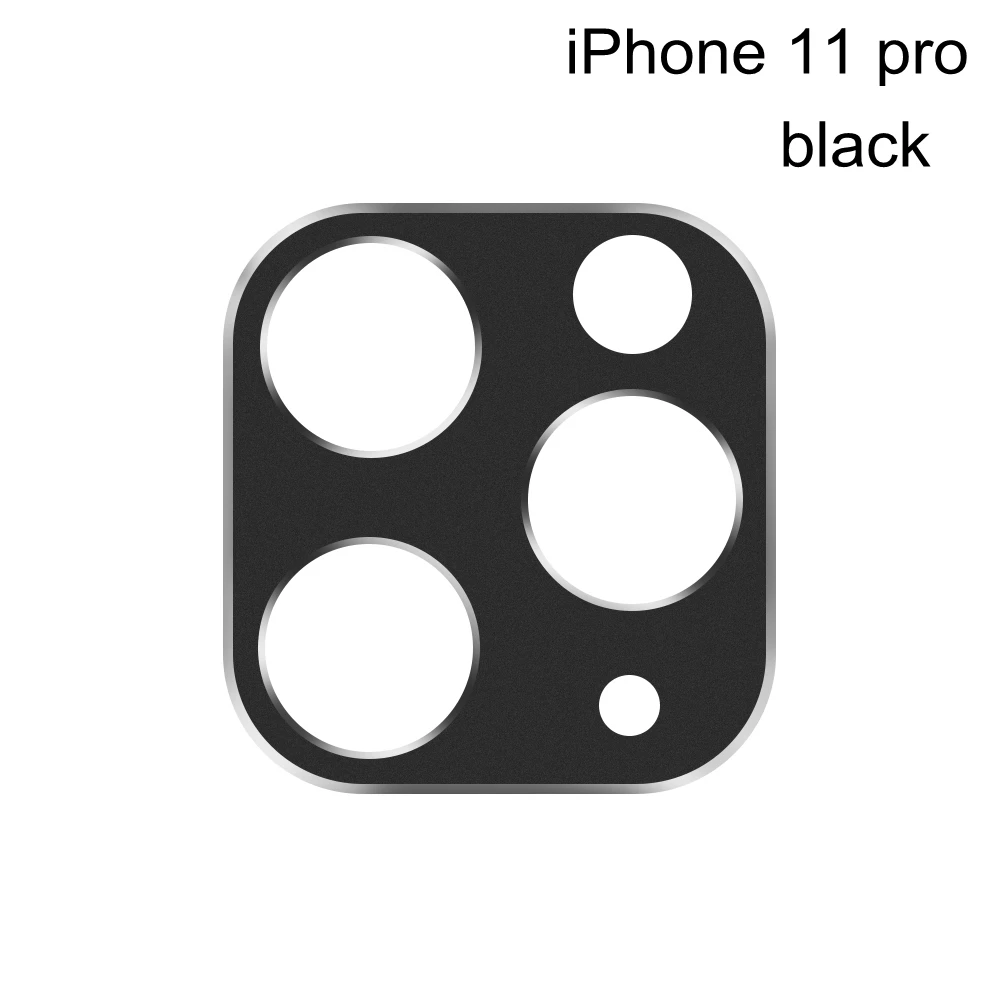 Новинка, защита объектива камеры для iPhone, металлический сплав, закаленное стекло, защитный чехол, кольцо, рамка для iPhone 11 Pro Max