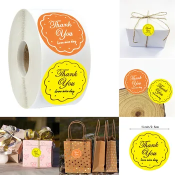 

Labels Stationery Seal You Decoration Sticker Thank Package Roll Designs 2