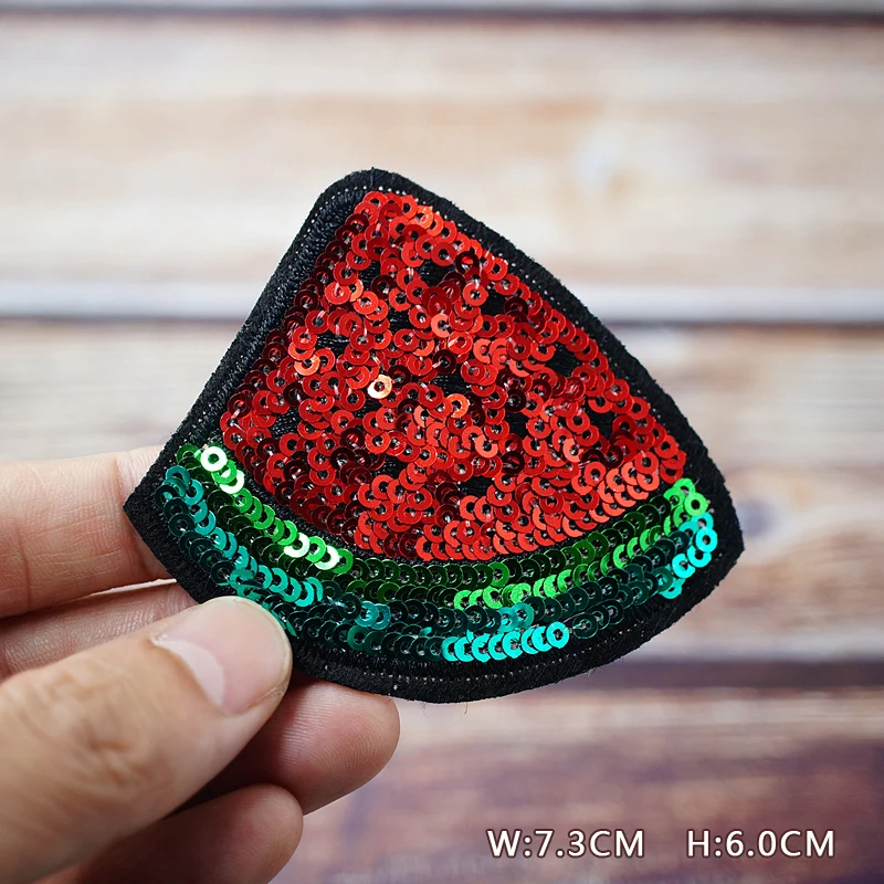 Pizza Egg Sushi Fruit  DIY Patches Embroidery For T-Shirt Iron On Appliques Clothes Jeans Stickers Badges Parche Pineapple Sun