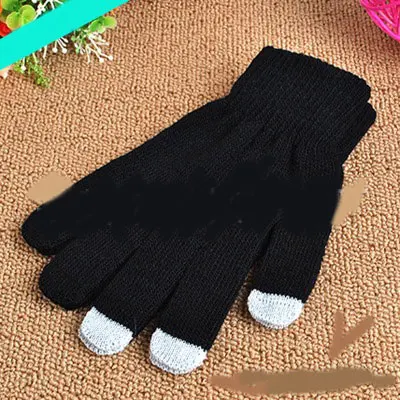 Женские и мужские шерстяные вязаные перчатки с сенсорным экраном для девочек на осень и зиму, утолщенные эластичные варежки, перчатки, тонкие перчатки, аксессуары - Цвет: 12(man thin)