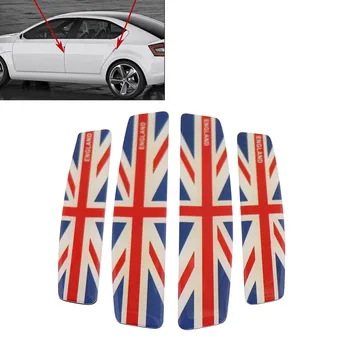 

4x Red England Flag Door Edge Guard Anti-Scratch Protector Moulding Strip Sticker
