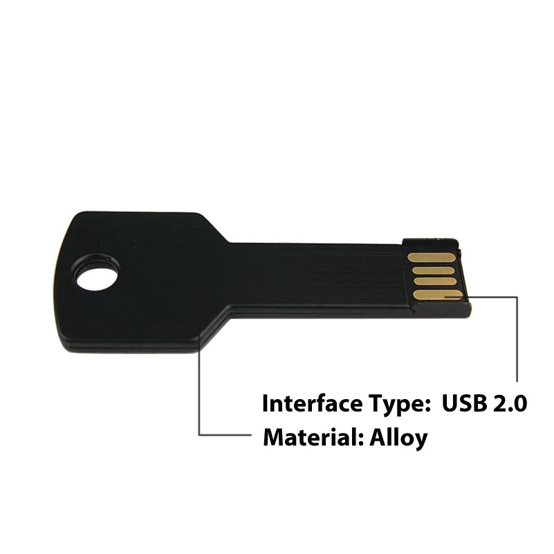 10 шт./лот Пользовательский логотип USB флэш накопитель металлический ключ Флешка
