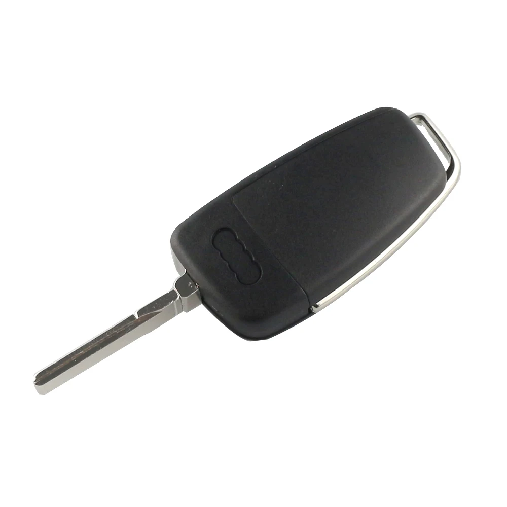 Car Remote Key YIQIXI 3 Button Flip Foldable Remote Car Key For Audi A6 A3 A4 A6L Q7 Q3 A8 TT Uncut Blade Key Package Replacement Case