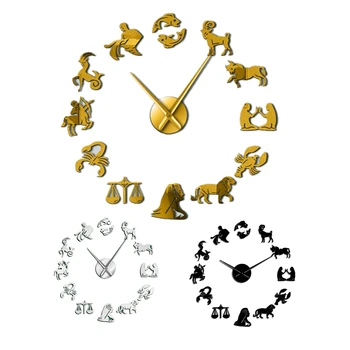 

3D Watch Clock Living Room Quartz Acrylic Mirror Effect Home Decoration Wall Stickers