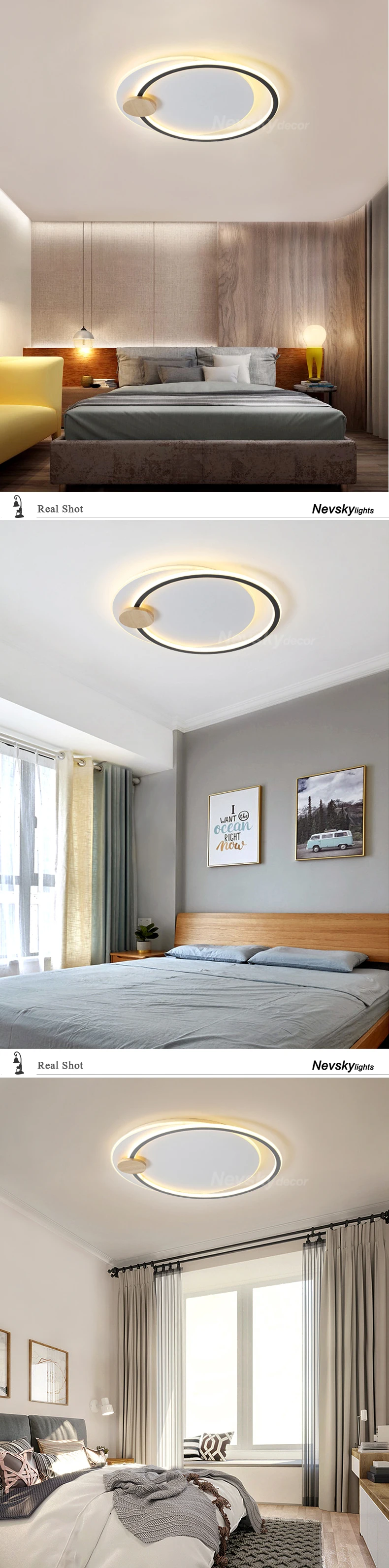 Iluminação de Teto Luzes de Teto Estar de Madeira Lâmpada do Teto Nordic Quarto Sala Corredor Cozinha Luminária Luz Variável Led 2 Luzes de teto
