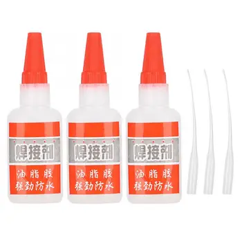 

3pcs 50ml Portable Strong Adhesion Grease Glue DIY Jewelry Adhesive Waterproof Adhesion Oily Glue Jewelry Repair Tool
