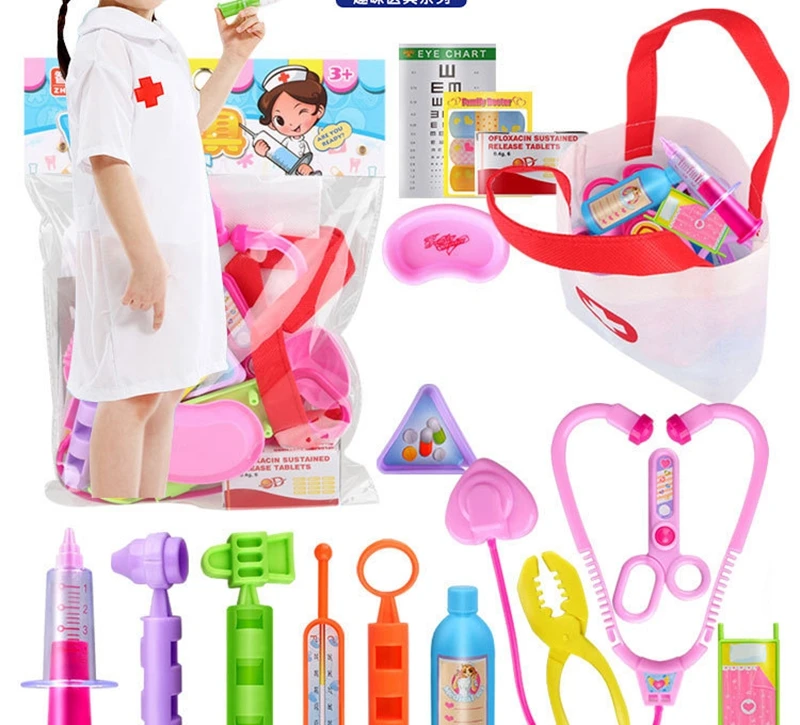 Doctor Toys комплект для медсестры инструмент для кровяного давления медицинское устройство обучающая игрушка для игры в доктора детские игрушки подарки для девочек