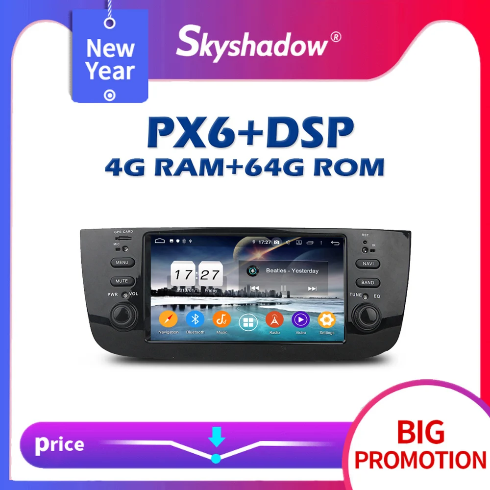 Автомобильный DVD-плеер PX6 DSP IPS TDA7851 Android 11 0 4 Гб + 64 ГБ GPS Google Map RDS радио Wi-Fi Bluetooth 5 для