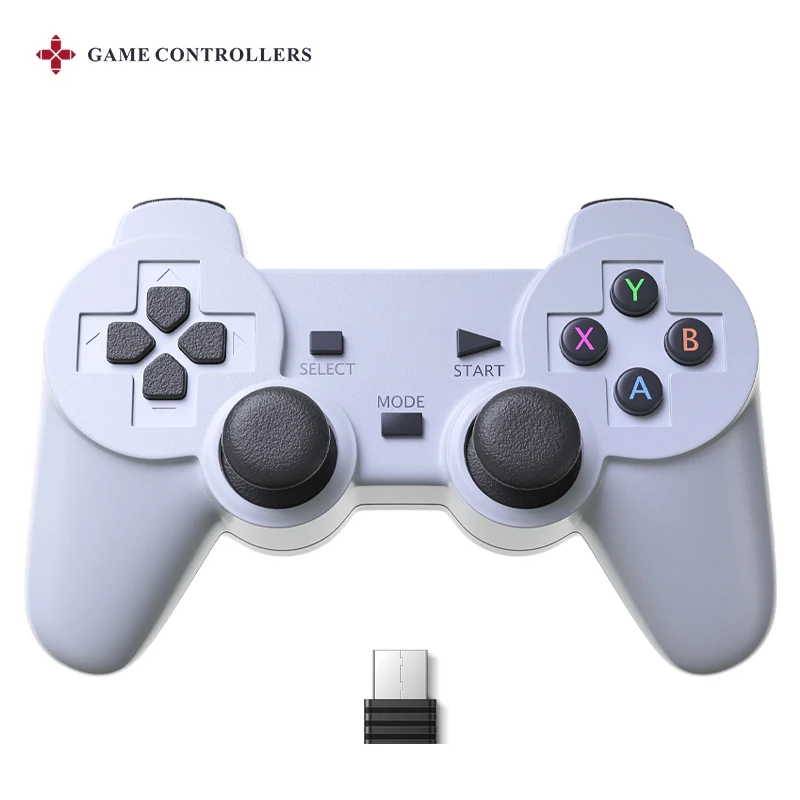 2.4GHZ Controller Gamepad Wireless Joystick Joypad For PSP/N64/PS1 ​Video Game Console For Super Console X Pro/ PC /TV Box 