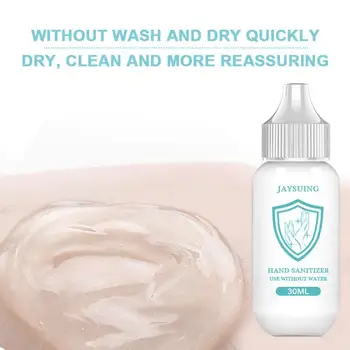 

30ML Portable Antibacterial Hand Sanitizer Disposable Disinfectant Gel 99% Bacteriostatic Gel Moisturizing Liquid No Clean Water