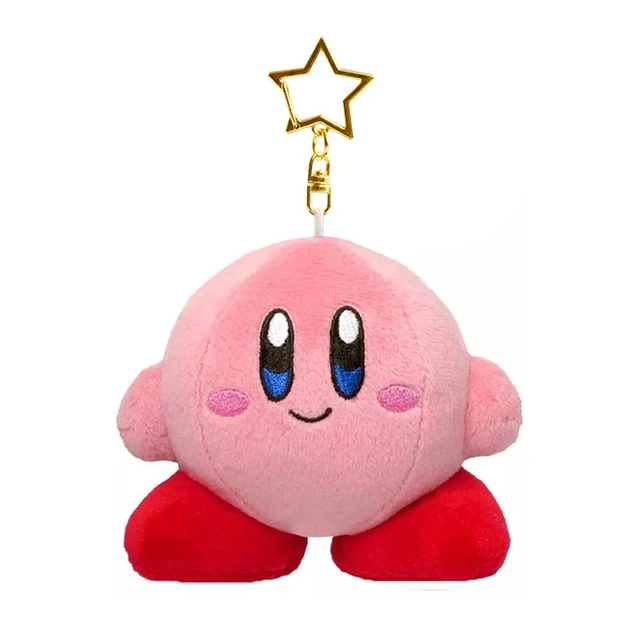 Fashion Star Kirby Plush Toys Keychain Chilkdren Toy Cute Pink Kirby Keychain Car Pendant Key Chain Woemen Keychains Toys Gifts 1