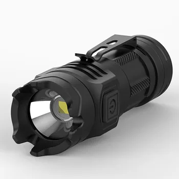 

USB Rechargable Flashlight 3 Lighting Mode Portable Mini LED Zoom Focus Penlight Lightweight Easy Carrying LED Flashlight