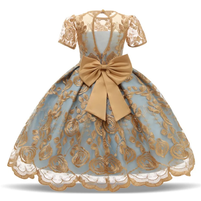 

Girls Formal Gown Wedding Party Princess Christmas Dresse For Girl Lace Birthday Children Dresses Teenager Prom Designs Vestidos