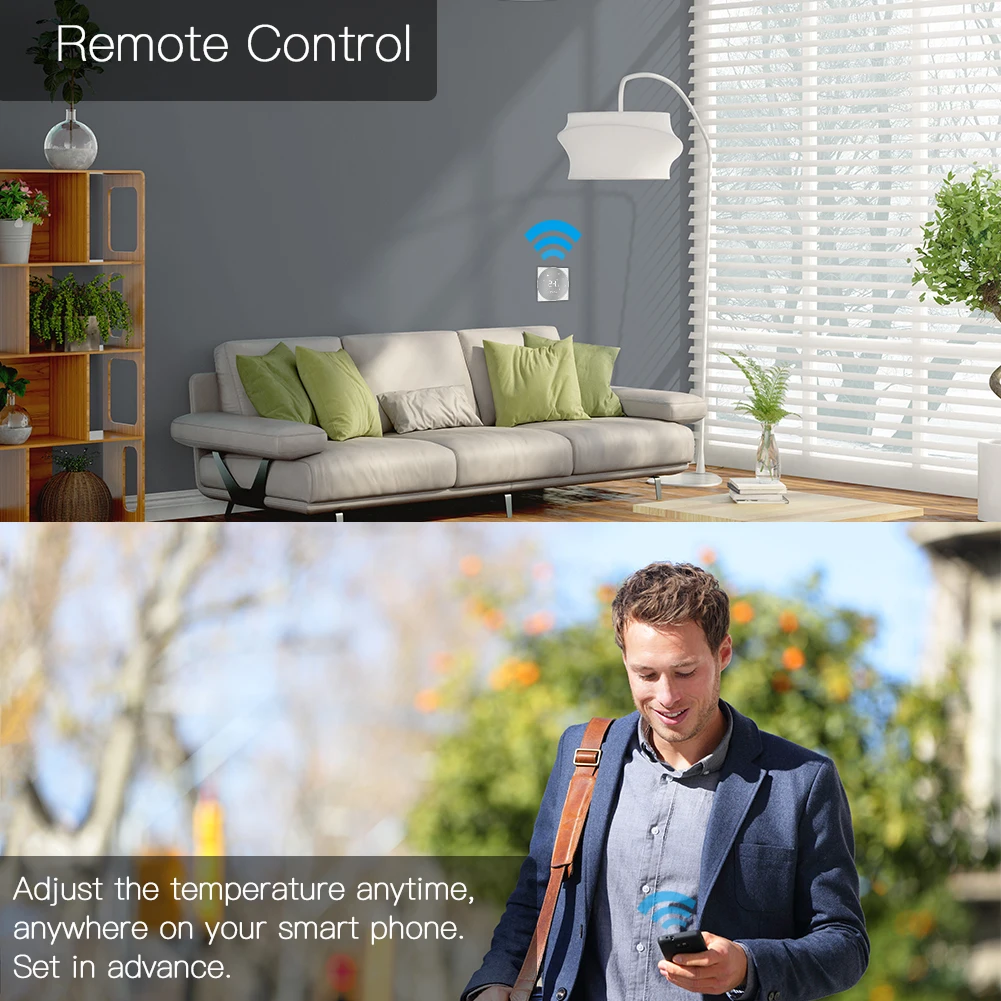 Wi-Fi умный термостат воды/газовый котел температурный контроллер Smart Life/Tuya Еженедельный программируемый работает с Alexa Google home