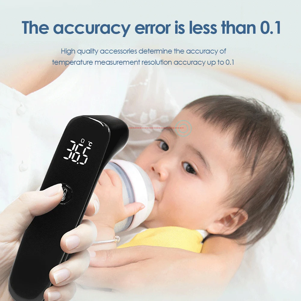 Бесконтактный инфракрасный термометр используется для цифровой светодиодный дисплей температуры младенца и взрослого для измерения температуры уха пистолет