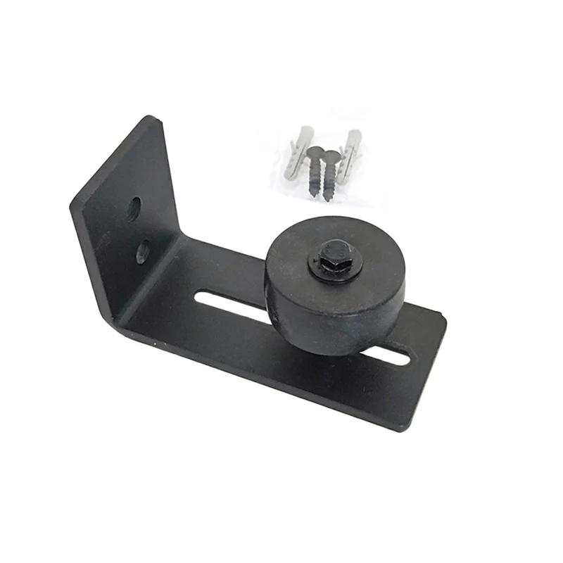 

Wall Mount Floor Guide Barn Door Hardware Stay Roller Powder Coated Screws Set For Floor Hardware